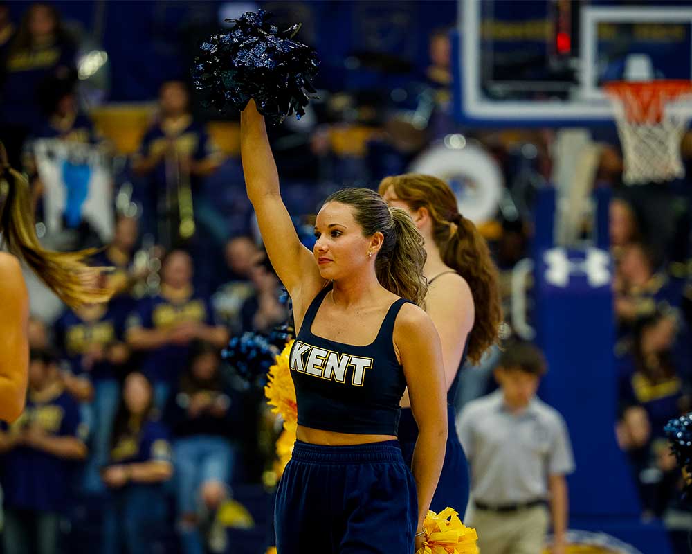 Dance team at basketball game