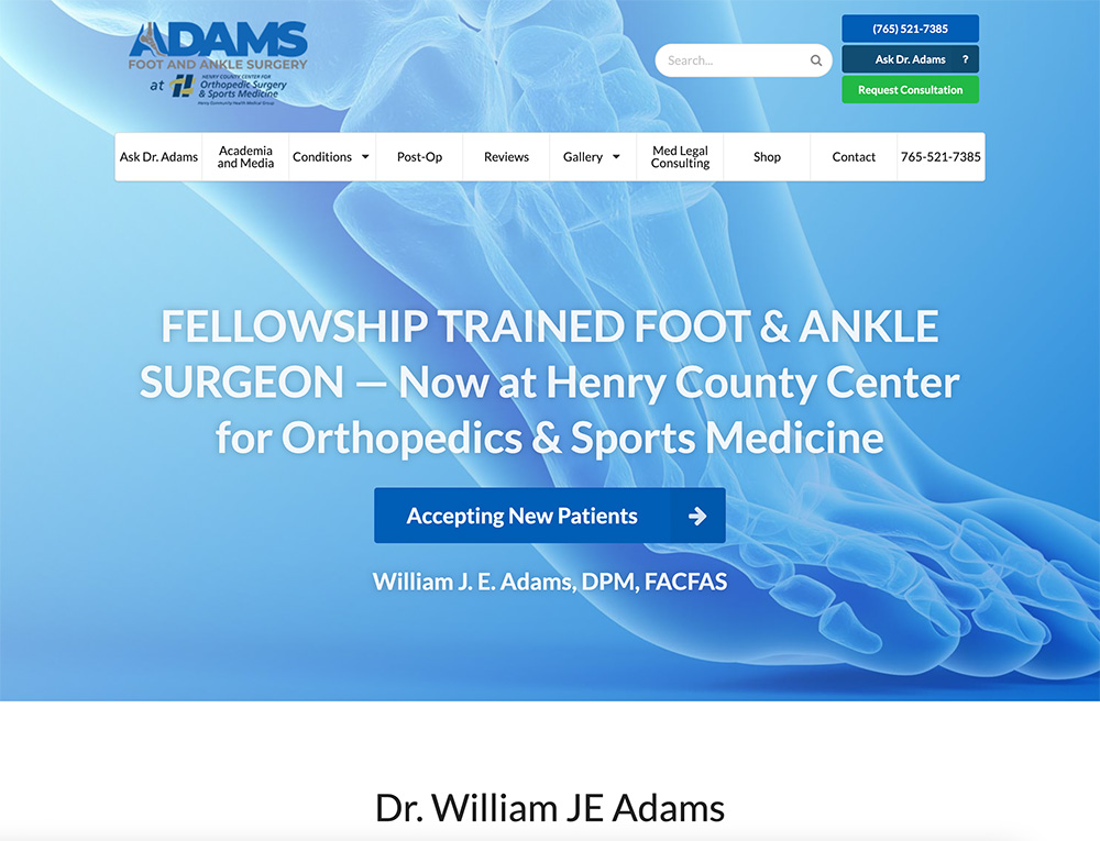 Adams Foot and Ankle Surgery