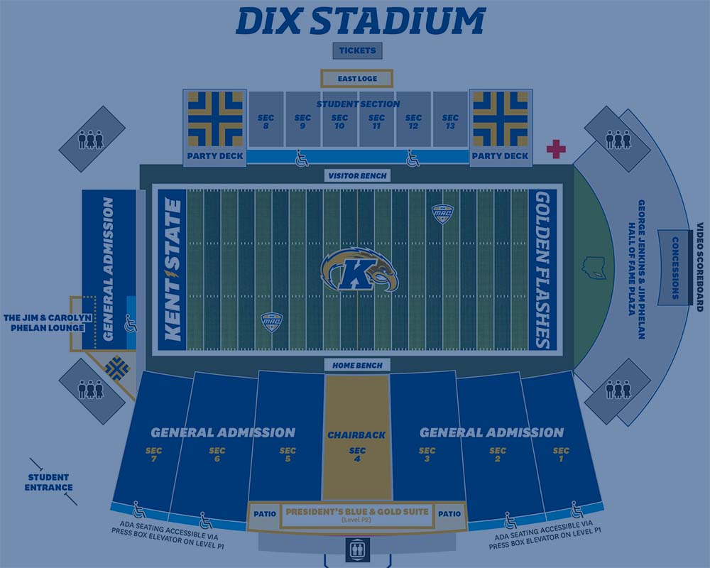 Dix Stadium Map